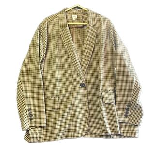 a.n.a Brown Checkered Blazer